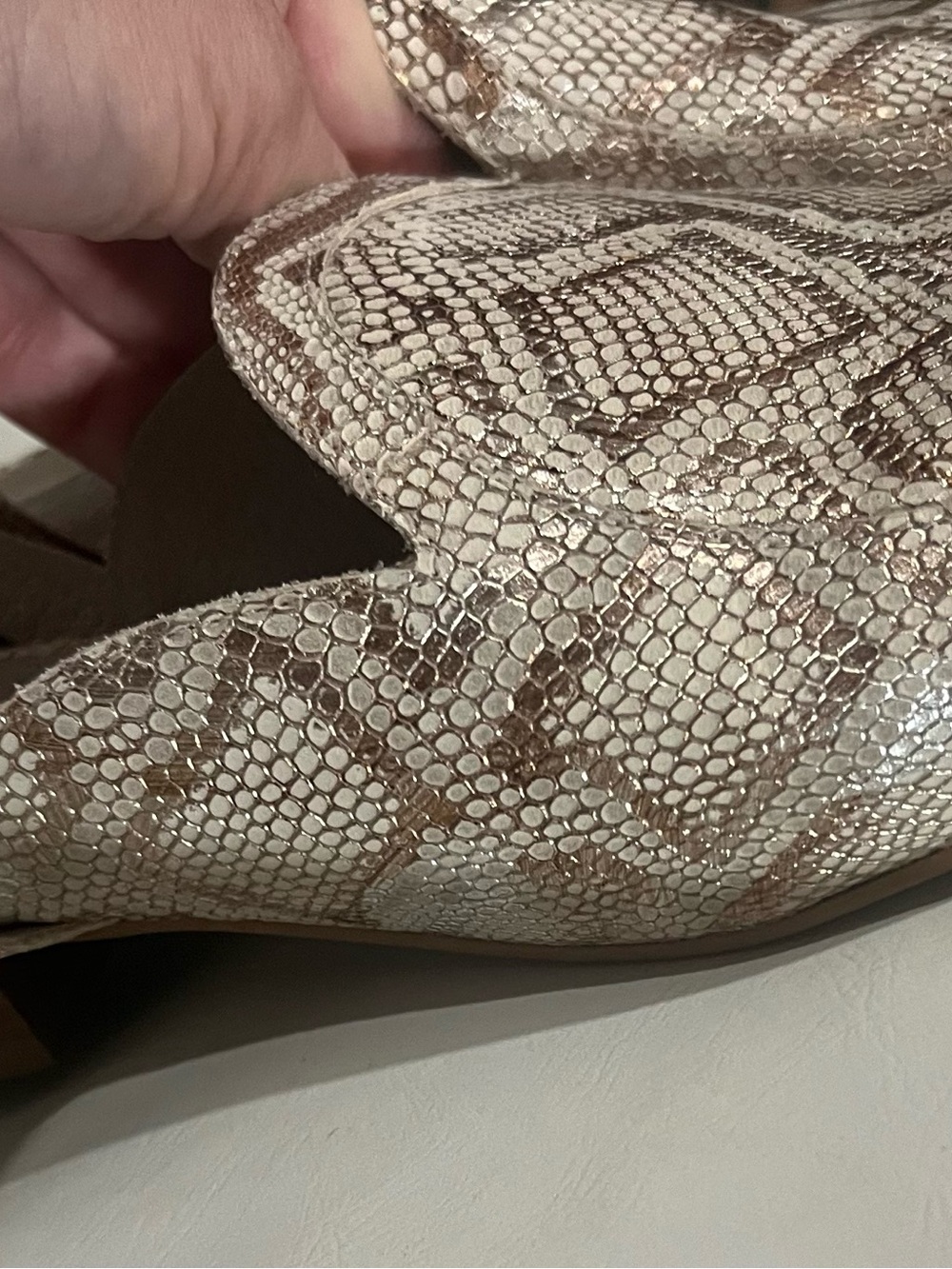 Matisse metallic ankle strap flats - Picture 3 of 6